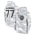 Parkc T.Titans #77 Peter Skoronski Player Camo Arctic Salute to Service Pullover Hoodies Home Game Stitched Jerseys