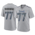 Parkc T.Titans #77 Peter Skoronski Player Gray Atmosphere Fashion Home Game Stitched Jerseys