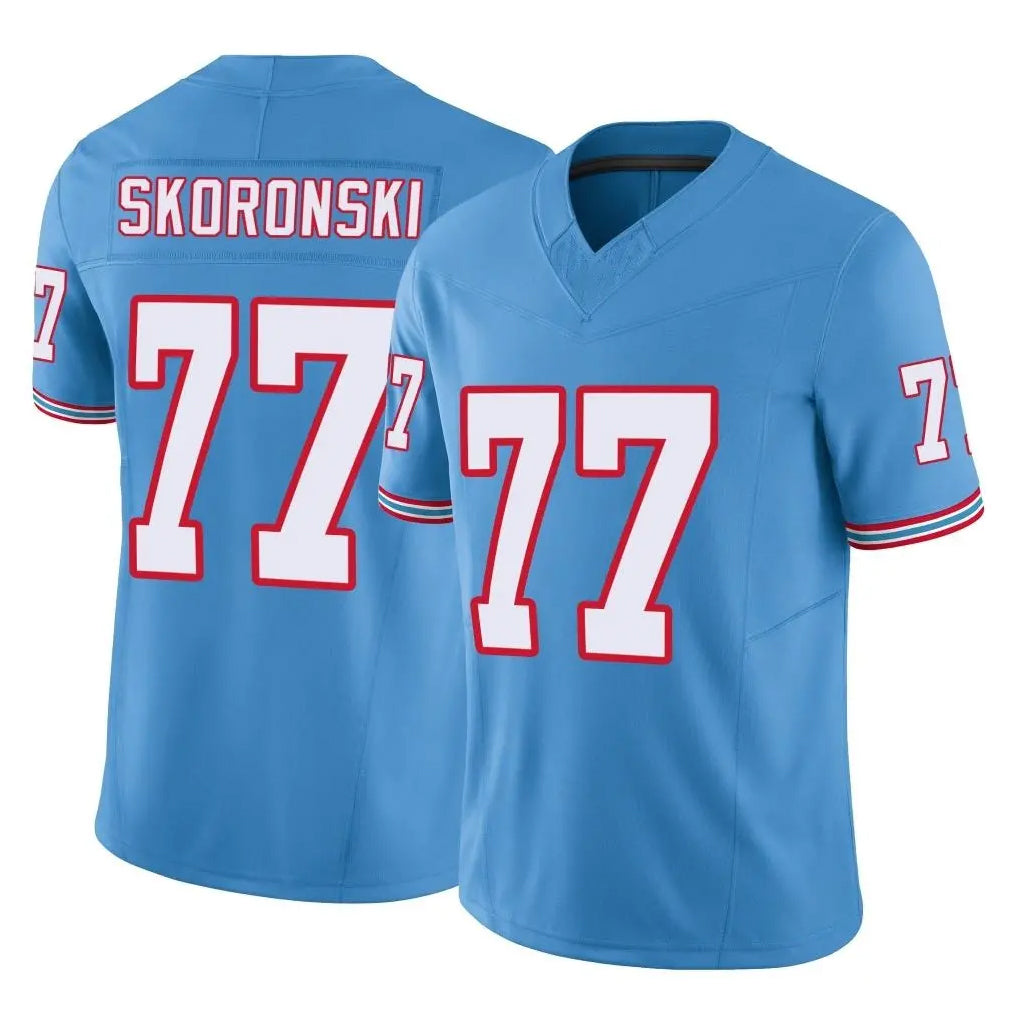 Parkc T.Titans #77 Peter Skoronski Player Light Blue Limited Vapor F.U.S.E. Home Game Stitched Jerseys