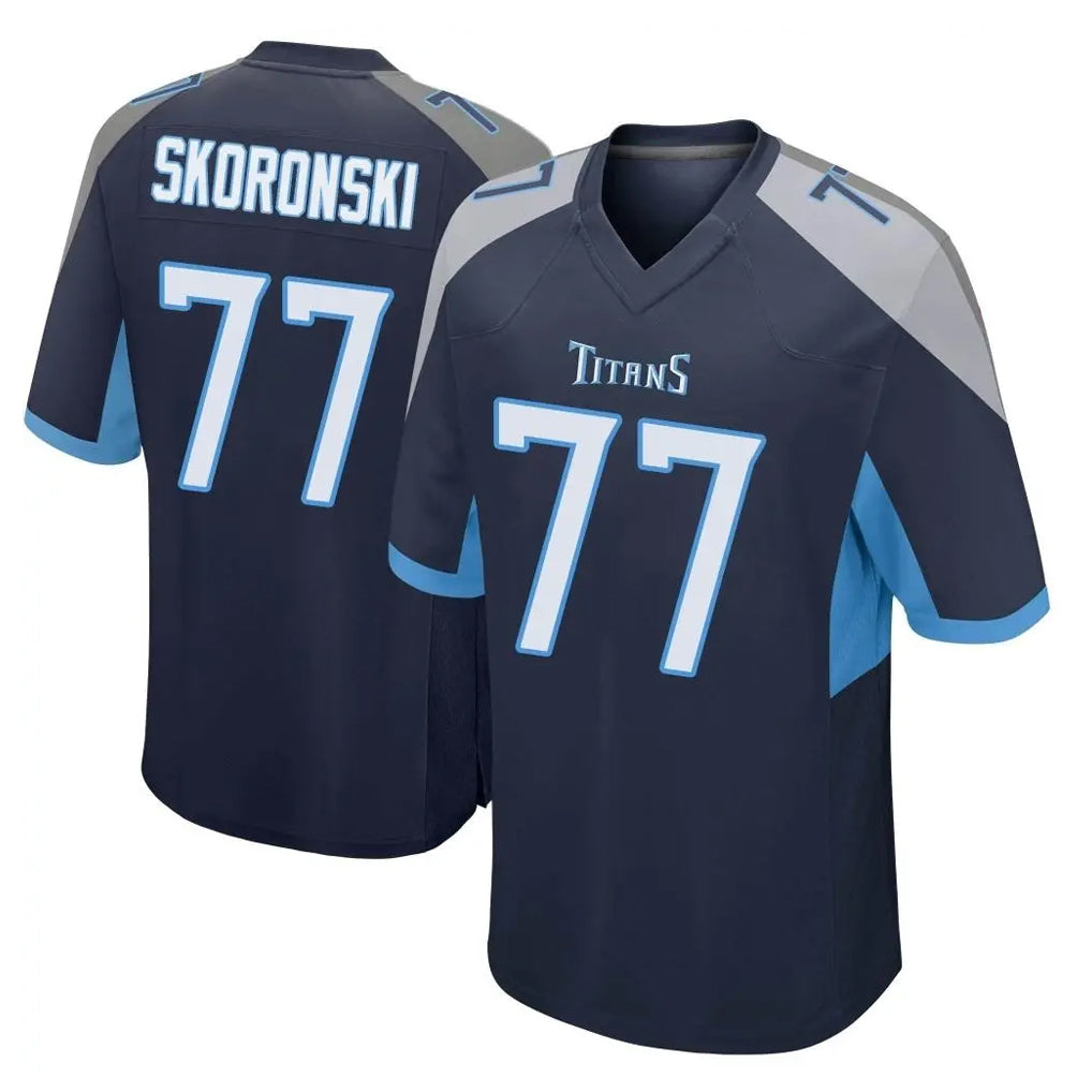 Parkc T.Titans #77 Peter Skoronski Player Navy Home Game Stitched Jerseys