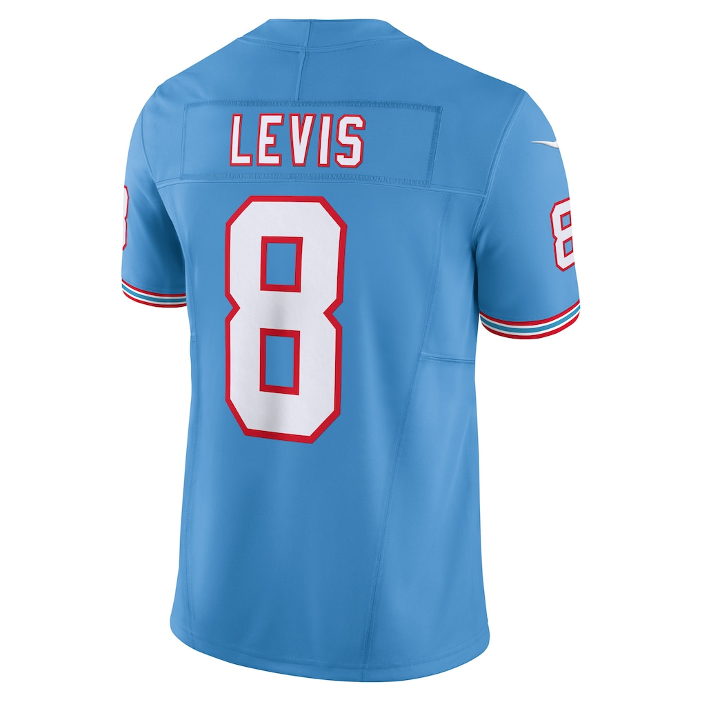 Parkc T.Titans #8 Will Levis Nike Light Blue Alternate Oilers Throwback Vapor F.U.S.E. Limited Stitched Puhic Jersey