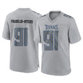 Parkc T.Titans #91 John Franklin-Myers Player Gray Atmosphere Fashion Home Game Stitched Jerseys
