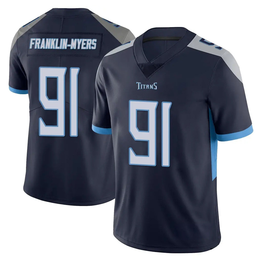 Parkc T.Titans #91 John Franklin-Myers Player Navy Limited Vapor Untouchable Home Game Stitched Jerseys