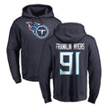 Parkc T.Titans #91 John Franklin-Myers Player Navy Logo Pullover Hoodies Home Game Stitched Jerseys