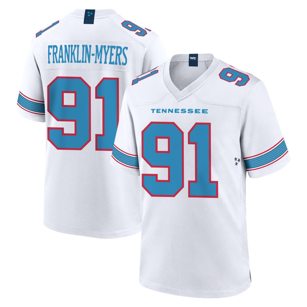 Parkc T.Titans #91 John Franklin-Myers Player White 2026 Game Home Stitched Jerseys