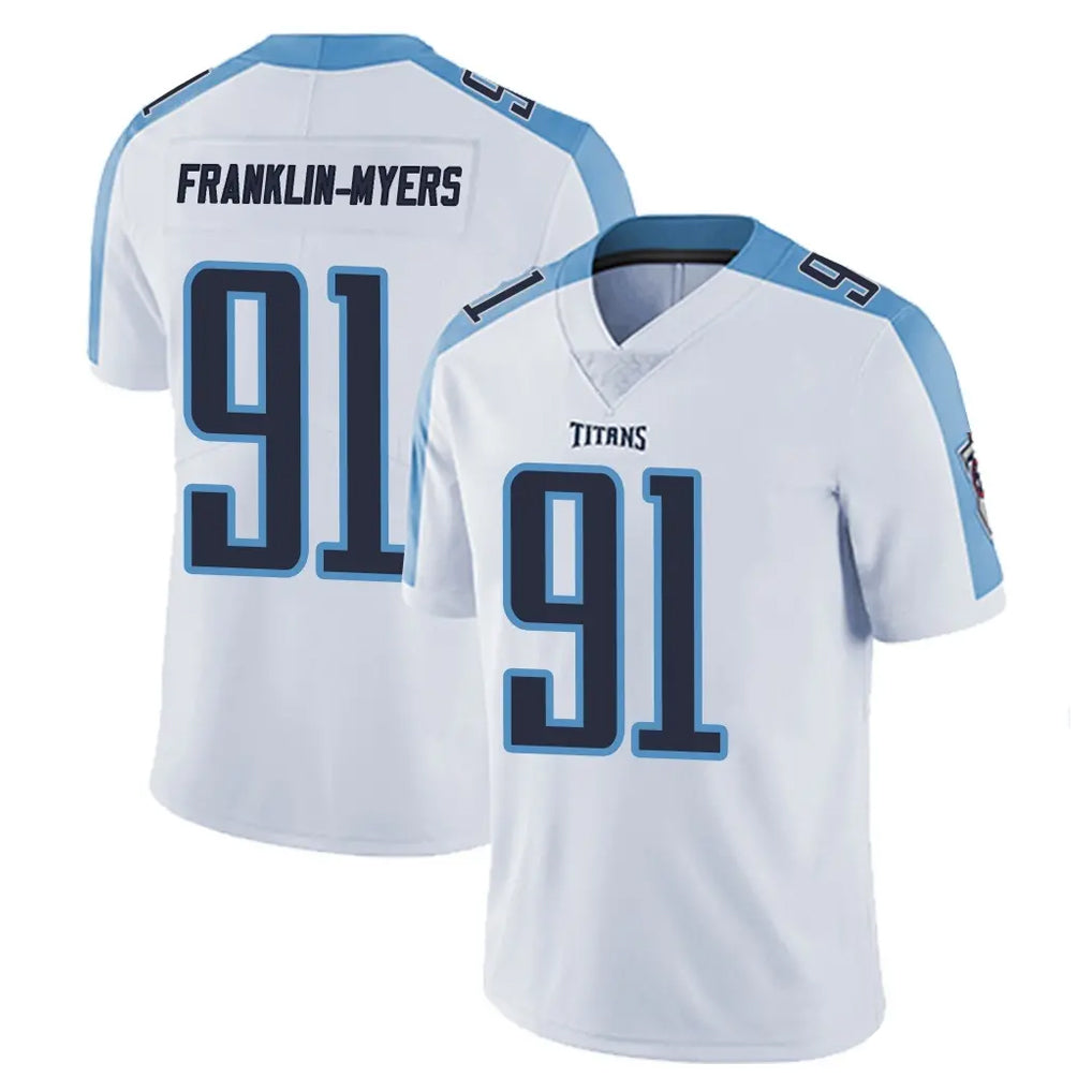 Parkc T.Titans #91 John Franklin-Myers Player White Limited Vapor Untouchable Home Game Stitched Jerseys