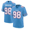 Parkc T.Titans #98 Jeffery Simmons Player Light Blue 2026 Game Home Stitched Jerseys