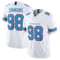 Parkc T.Titans #98 Jeffery Simmons Player White Limited Vapor F.U.S.E. Home Game Stitched Jerseys