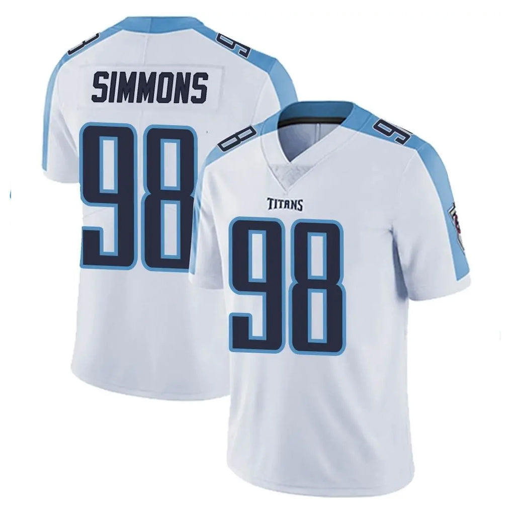 Parkc T.Titans #98 Jeffery Simmons Player White Limited Vapor Untouchable Home Game Stitched Jerseys