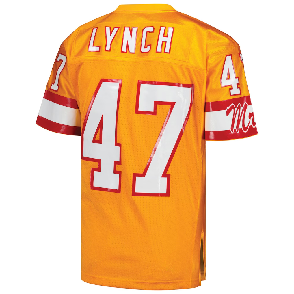 Parkc TB.Buccaneers 1993 #47 John Lynch Mitchell & Ness Orange Authentic Throwback Retired Player Stitched Puhic Jersey
