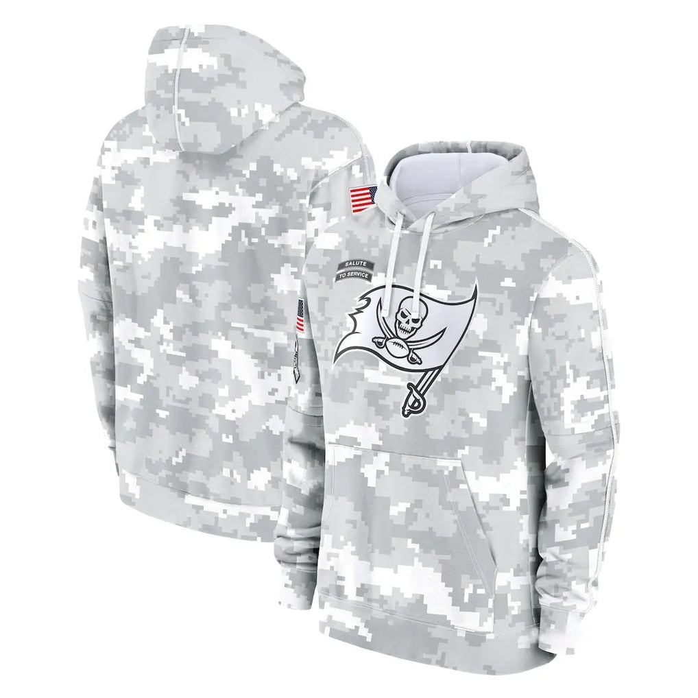 Parkc TB.Buccaneers  Blank Player Arctic Camo Limited Salute to Service Pullover Hoodies Game Stitched Jerseys