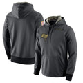 Parkc TB.Buccaneers  Blank Player Gray Salute to Service Sideline Performance Pullover Hoodies Home Game Stitched Jerseys