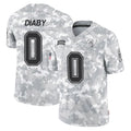Parkc TB.Buccaneers #0 Yaya Diaby Player Arctic Camo Limited Salute To Service Home Game Stitched Jerseys