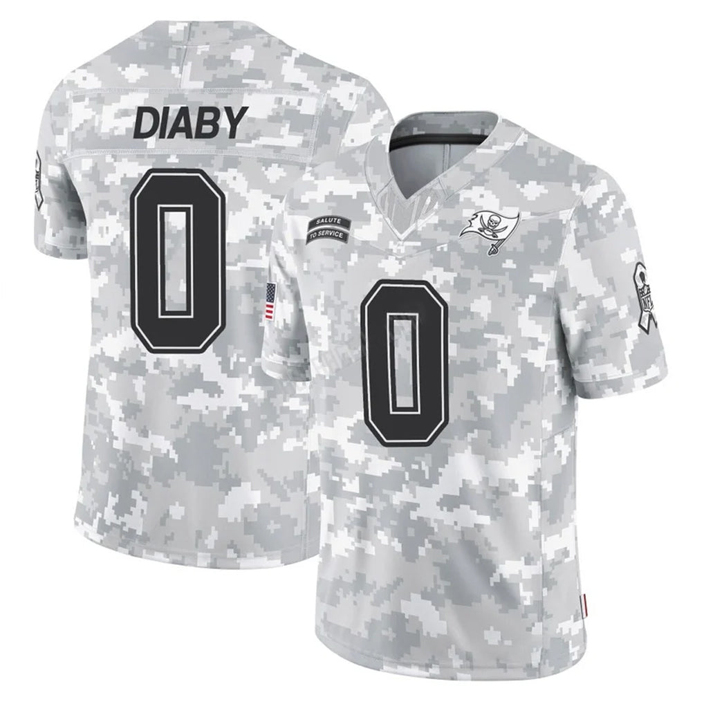 Parkc TB.Buccaneers #0 Yaya Diaby Player Arctic Camo Limited Salute To Service Home Game Stitched Jerseys