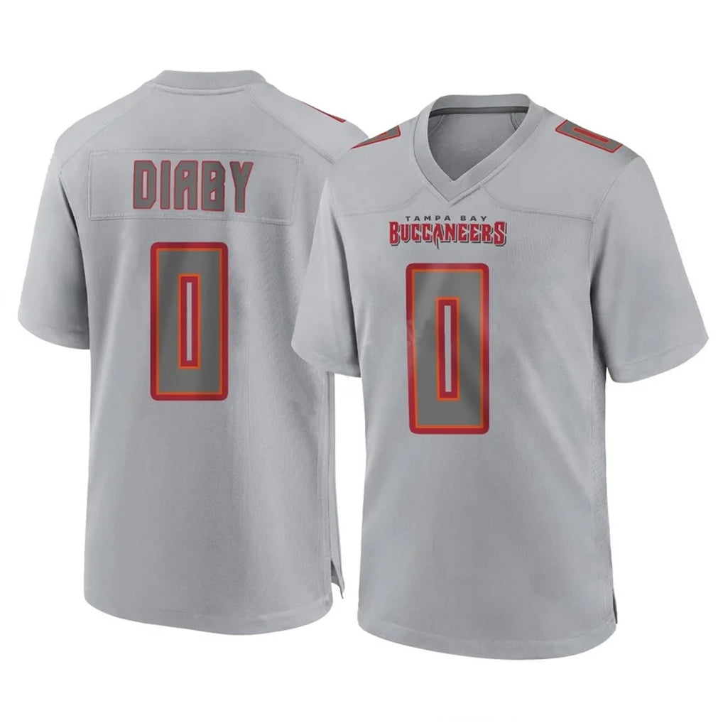 Parkc TB.Buccaneers #0 Yaya Diaby Player Gray Atmosphere Fashion Home Game Stitched Jerseys