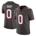 Parkc TB.Buccaneers #0 Yaya Diaby Player Pewter Limited Alternate Vapor Home Game Stitched Jerseys