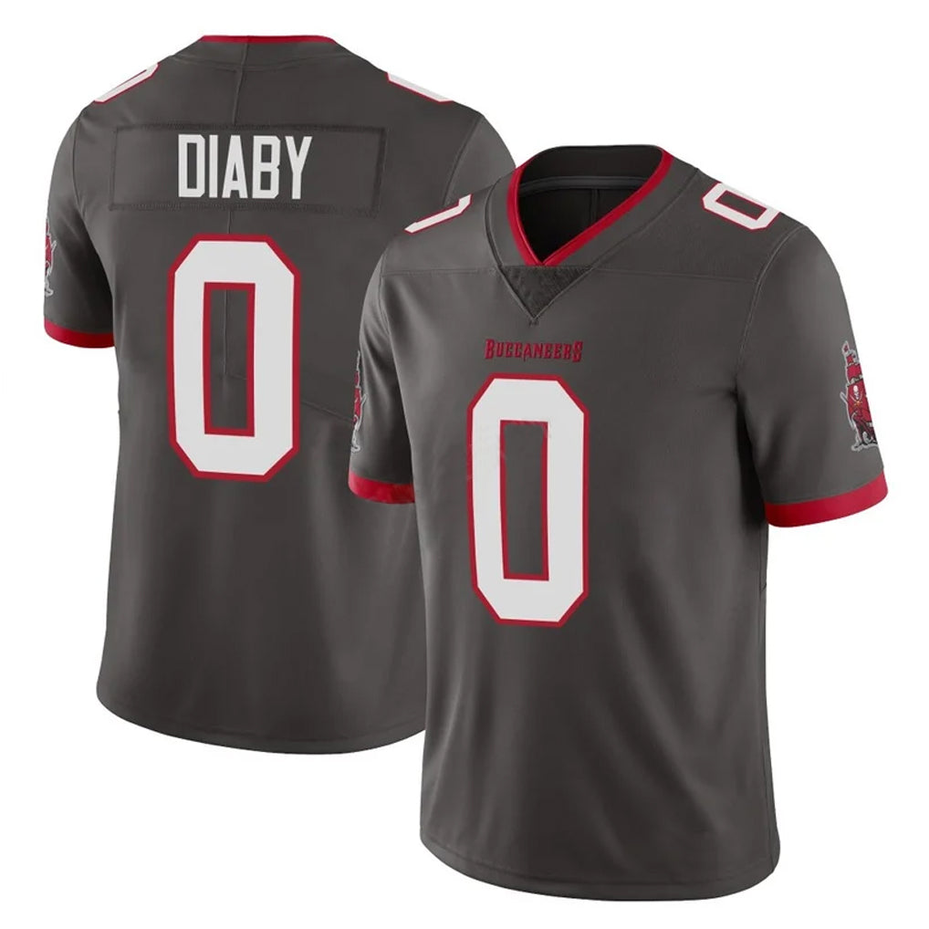 Parkc TB.Buccaneers #0 Yaya Diaby Player Pewter Limited Alternate Vapor Home Game Stitched Jerseys