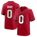 Parkc TB.Buccaneers #0 Yaya Diaby Player Red Home Game Stitched Jerseys
