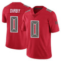 Parkc TB.Buccaneers #0 Yaya Diaby Player Red Limited Color Rush Home Game Stitched Jerseys