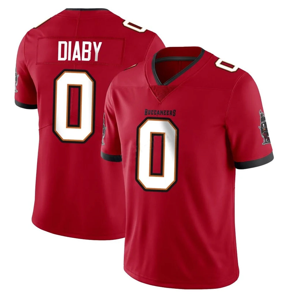 Parkc TB.Buccaneers #0 Yaya Diaby Player Red Limited Vapor F.U.S.E. Home Game Stitched Jerseys