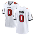 Parkc TB.Buccaneers #0 Yaya Diaby Player White Home Game Stitched Jerseys