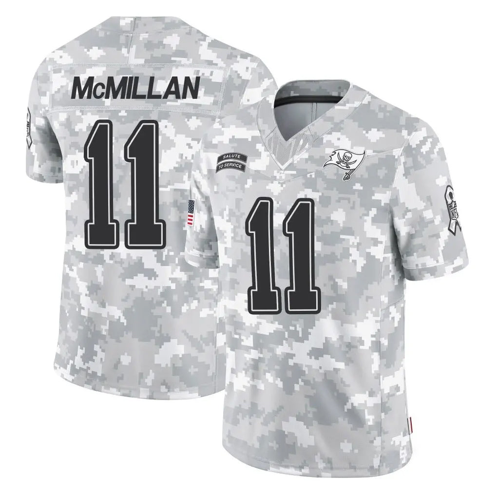 Parkc TB.Buccaneers #11 Jalen McMillan Player Arctic Camo Limited Salute To Service Home Game Stitched Jerseys