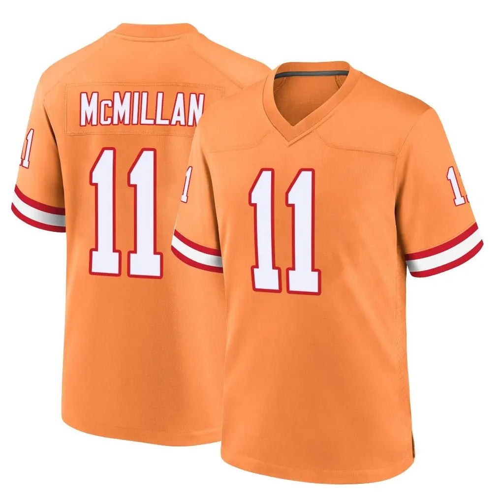 Parkc TB.Buccaneers #11 Jalen McMillan Player Orange Throwback Home Game Stitched Jerseys