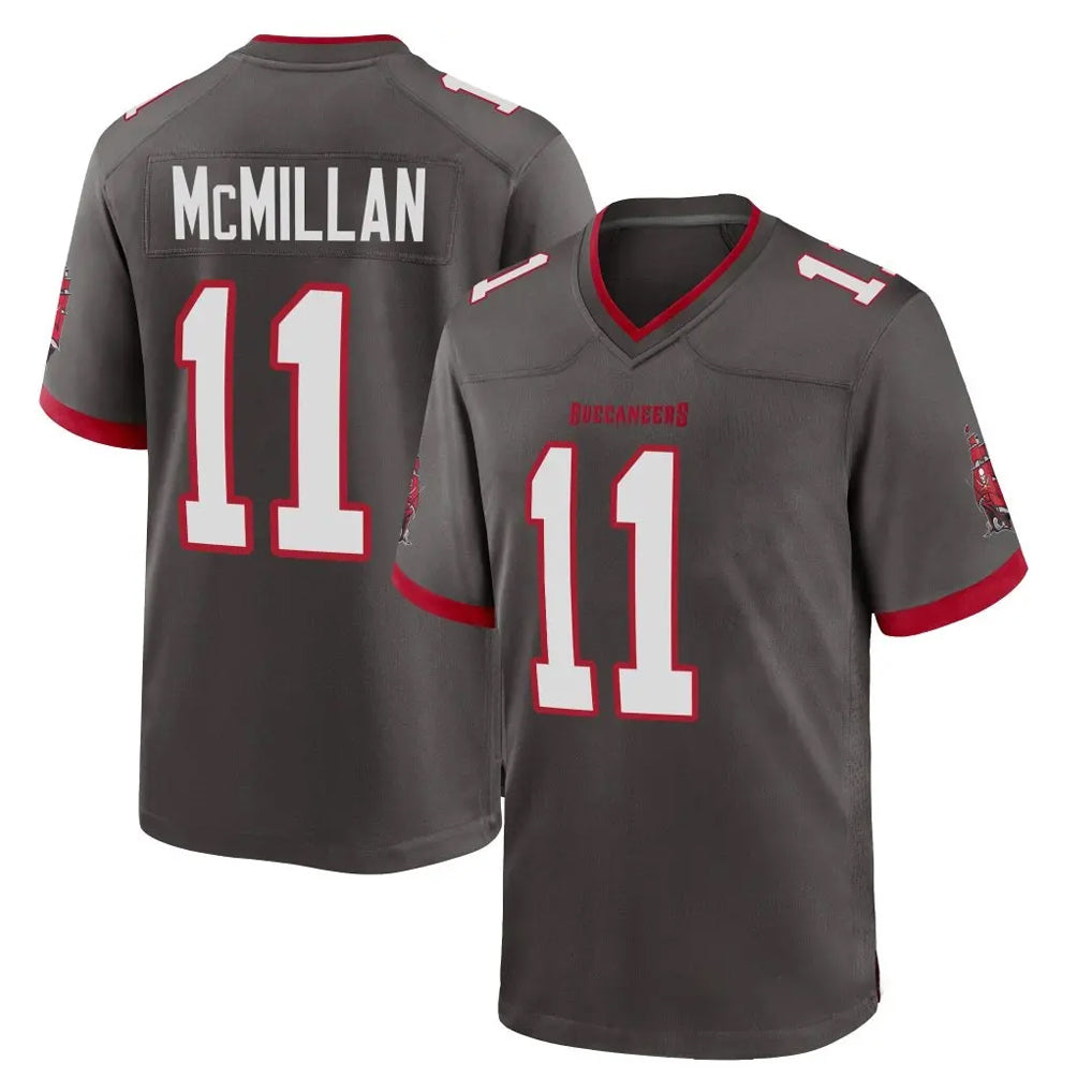 Parkc TB.Buccaneers #11 Jalen McMillan Player Pewter Alternate Home Game Stitched Jerseys