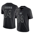 Parkc TB.Buccaneers #14 Chris Godwin Jr. Player Black Reflective Limited Home Game Stitched Jerseys