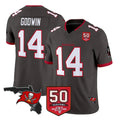 Parkc TB.Buccaneers #14 Chris Godwin Jr. Player Pewter Limited 2026 Season Vapor F.U.S.E. Home Game Stitched Jerseys