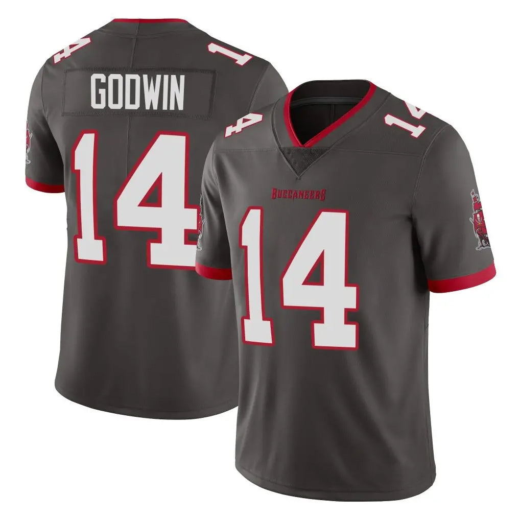 Parkc TB.Buccaneers #14 Chris Godwin Jr. Player Pewter Limited Alternate Vapor Home Game Stitched Jerseys