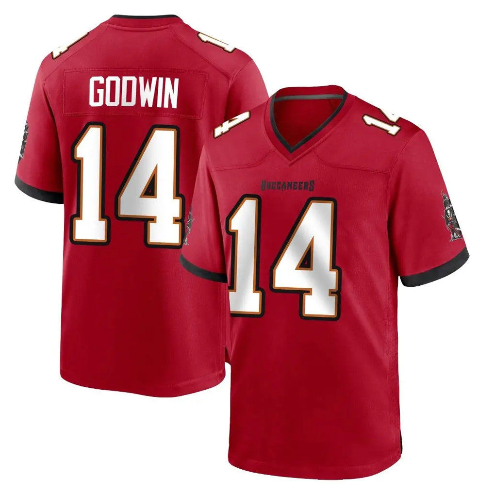 Parkc TB.Buccaneers #14 Chris Godwin Jr. Player Red Home Game Stitched Jerseys