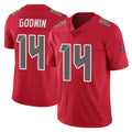 Parkc TB.Buccaneers #14 Chris Godwin Jr. Player Red Limited Color Rush Home Game Stitched Jerseys