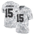 Parkc TB.Buccaneers #15 Tez Johnson Player Arctic Camo Limited Salute To Service Home Game Stitched Jerseys