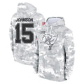 Parkc TB.Buccaneers #15 Tez Johnson Player Arctic Camo Limited Salute to Service Pullover Hoodies Game Stitched Jerseys