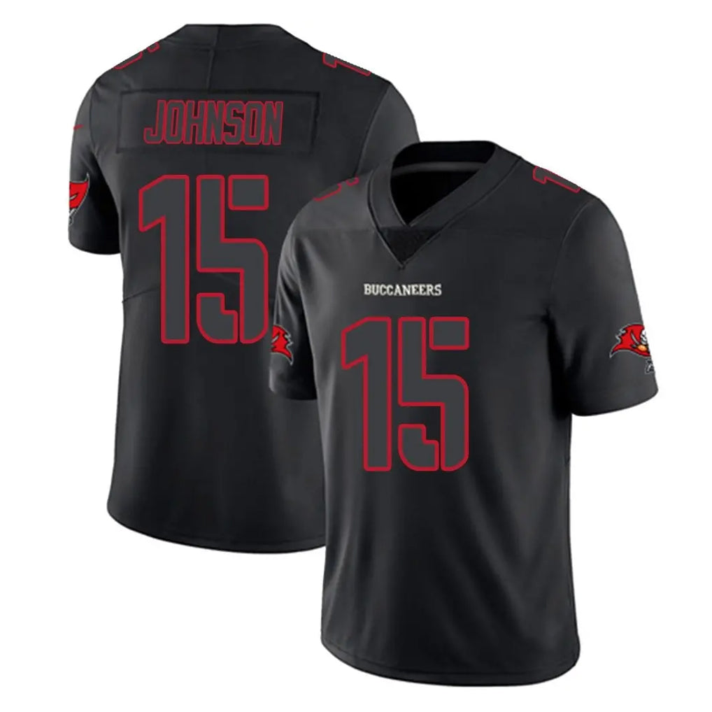 Parkc TB.Buccaneers #15 Tez Johnson Player Black Impact Limited Home Game Stitched Jerseys