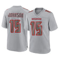 Parkc TB.Buccaneers #15 Tez Johnson Player Gray Atmosphere Fashion Home Game Stitched Jerseys