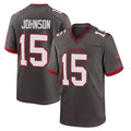 Parkc TB.Buccaneers #15 Tez Johnson Player Pewter Alternate Home Game Stitched Jerseys