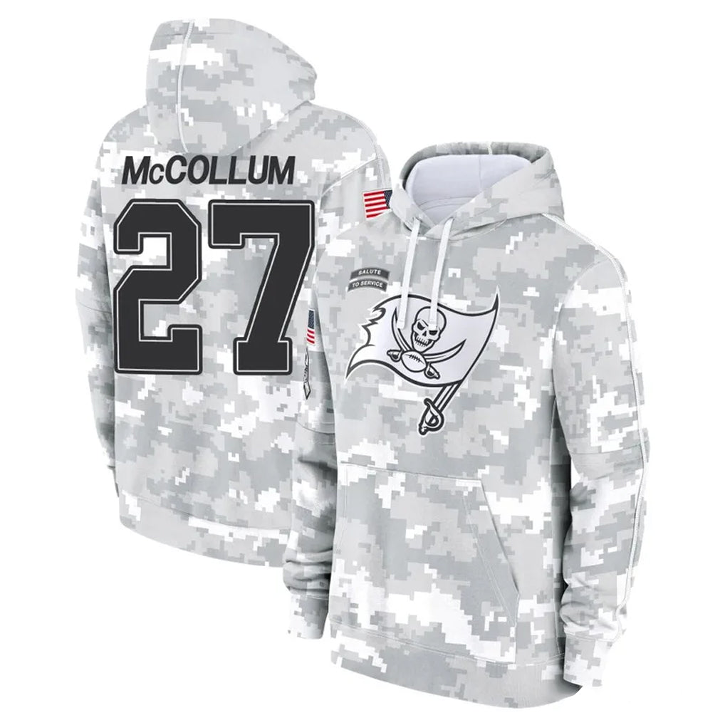Parkc TB.Buccaneers #27 Zyon McCollum Player Arctic Camo Limited Salute to Service Pullover Hoodies Game Stitched Jerseys