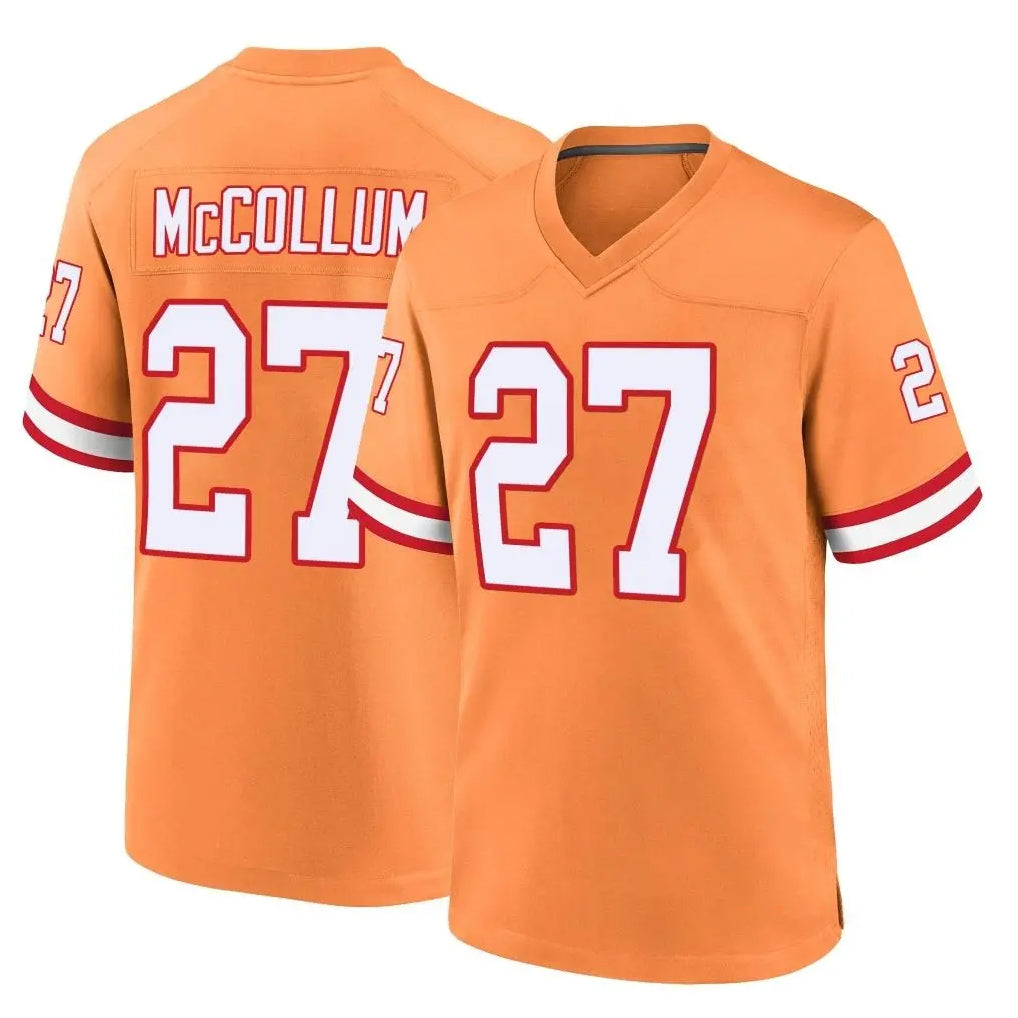 Parkc TB.Buccaneers #27 Zyon McCollum Player Orange Throwback Home Game Stitched Jerseys