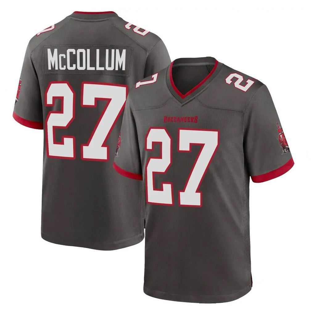 Parkc TB.Buccaneers #27 Zyon McCollum Player Pewter Alternate Home Game Stitched Jerseys