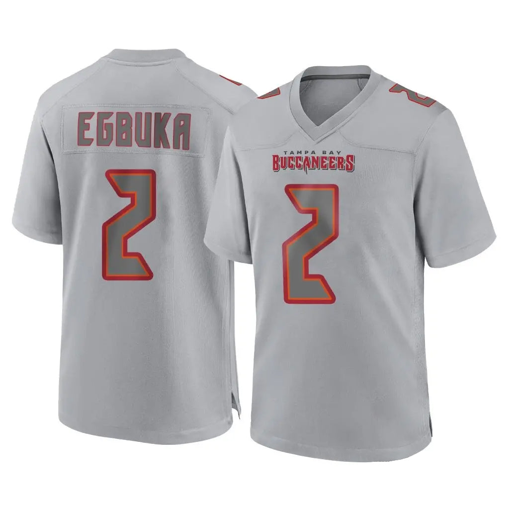 Parkc TB.Buccaneers #2 Emeka Egbuka Player Gray Atmosphere Fashion Home Game Stitched Jerseys