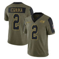 Parkc TB.Buccaneers #2 Emeka Egbuka Player Olive Salute To Service Limited Game Stitched Jerseys