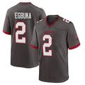 Parkc TB.Buccaneers #2 Emeka Egbuka Player Pewter Alternate Home Game Stitched Jerseys