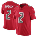 Parkc TB.Buccaneers #2 Emeka Egbuka Player Red Limited Color Rush Home Game Stitched Jerseys