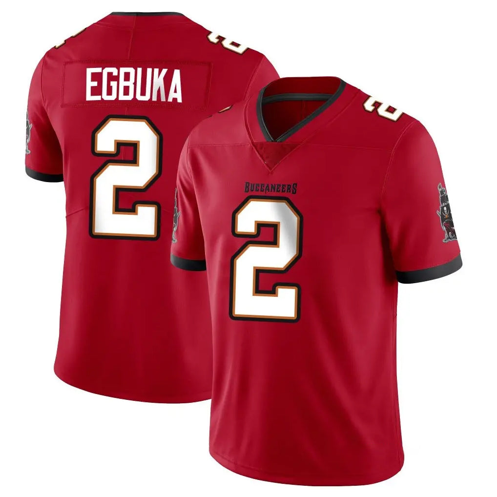Parkc TB.Buccaneers #2 Emeka Egbuka Player Red Limited Vapor Home Game Stitched Jerseys