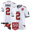 Parkc TB.Buccaneers #2 Emeka Egbuka Player White Limited 2026 Season Vapor F.U.S.E. Home Game Stitched Jerseys