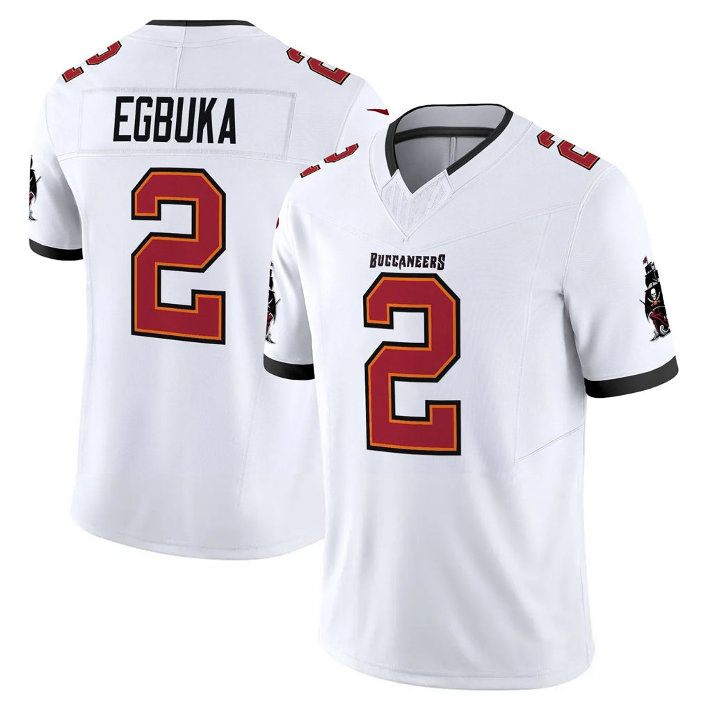 Parkc TB.Buccaneers #2 Emeka Egbuka Player White Limited Vapor F.U.S.E. Home Game Stitched Jerseys