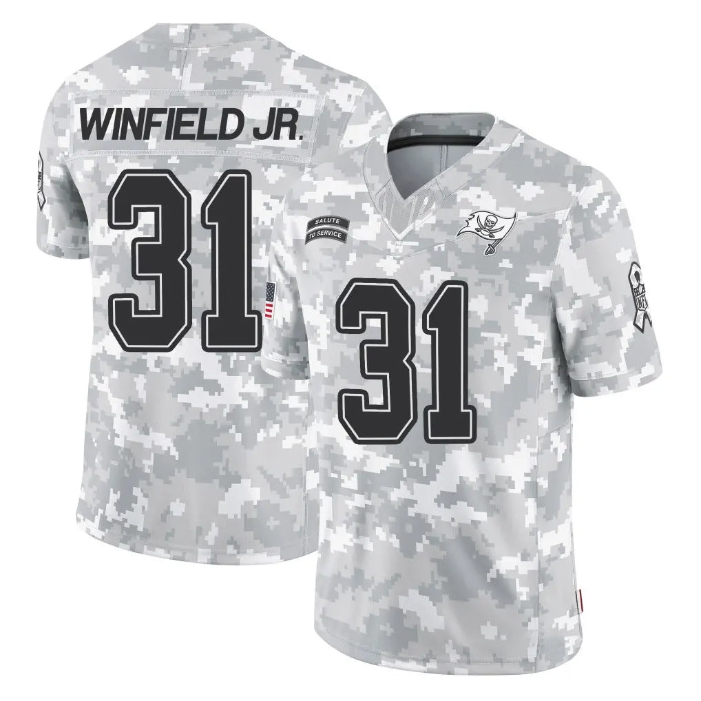 Parkc TB.Buccaneers #31 Antoine Winfield Jr. Player Arctic Camo Limited Salute To Service Home Game Stitched Jerseys