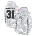 Parkc TB.Buccaneers #31 Antoine Winfield Jr. Player Arctic Camo Limited Salute to Service Pullover Hoodies Game Stitched Jerseys